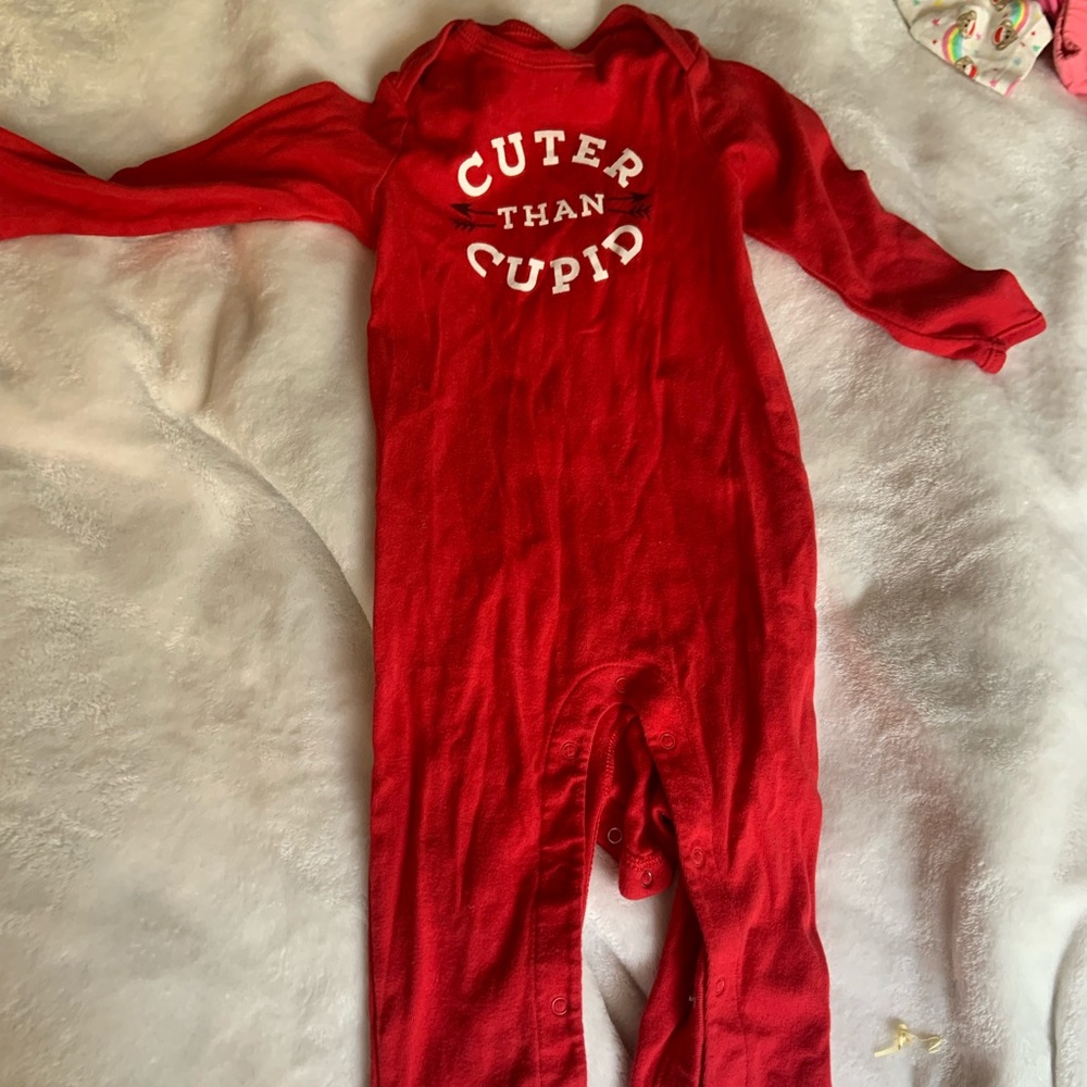 ❄️ 5/$20 Valentines red baby bodysuit